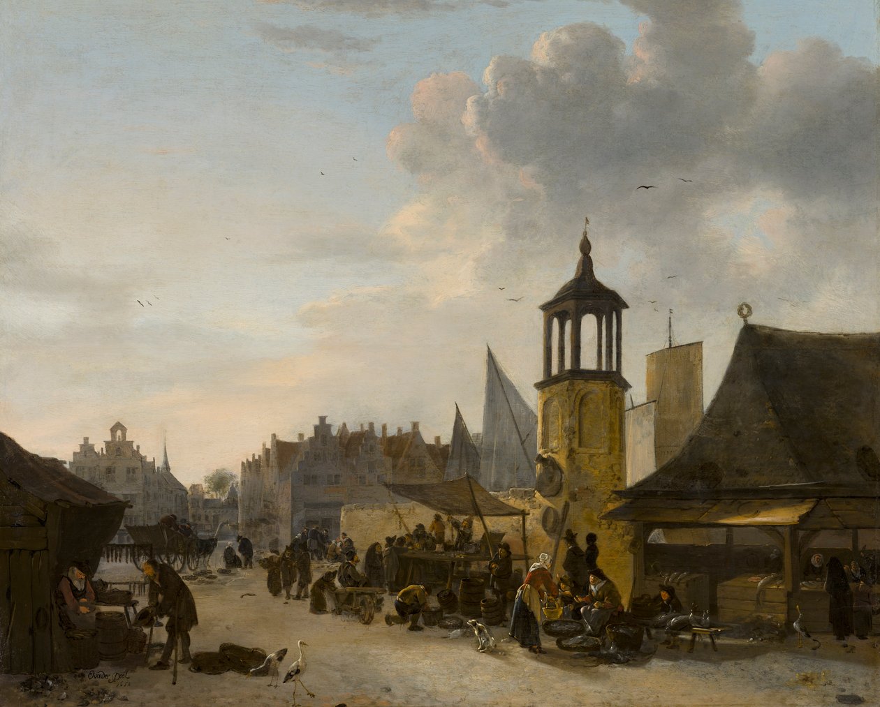 Vismarkt tekijältä Egbert van der Poel