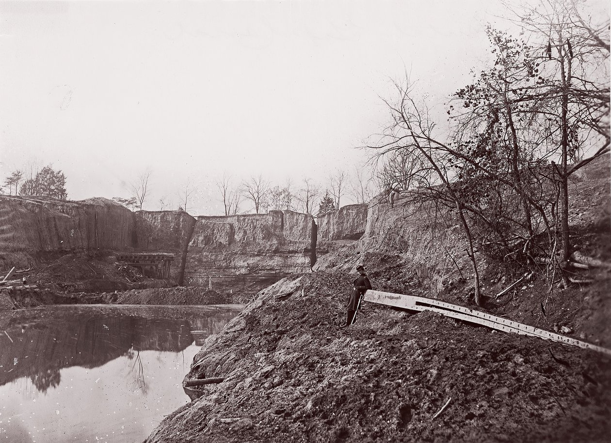 Dutch Gap Canal, 1865. tekijältä Egbert Guy Fowx