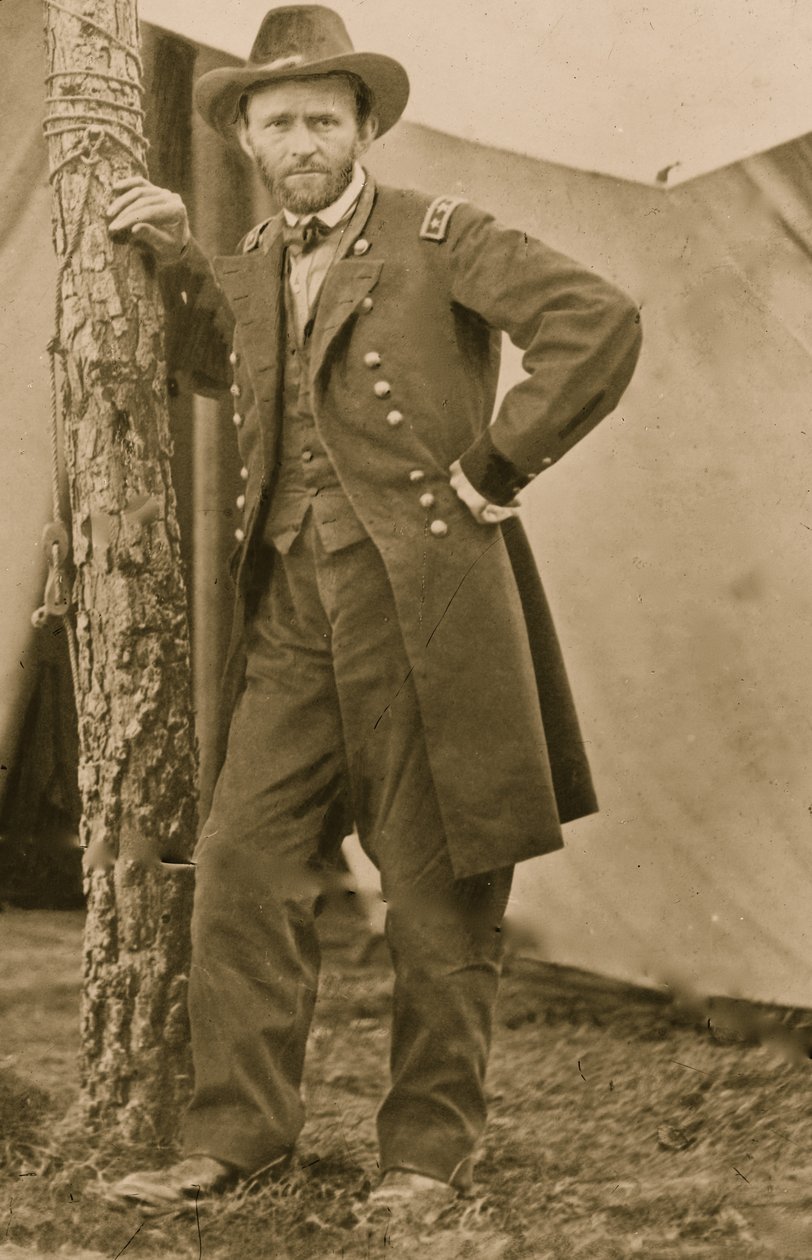 Kenraali U.S. Grant päämajassaan Cold Harborissa, Va., 1863 (kuva) tekijältä Egbert Guy Fowx
