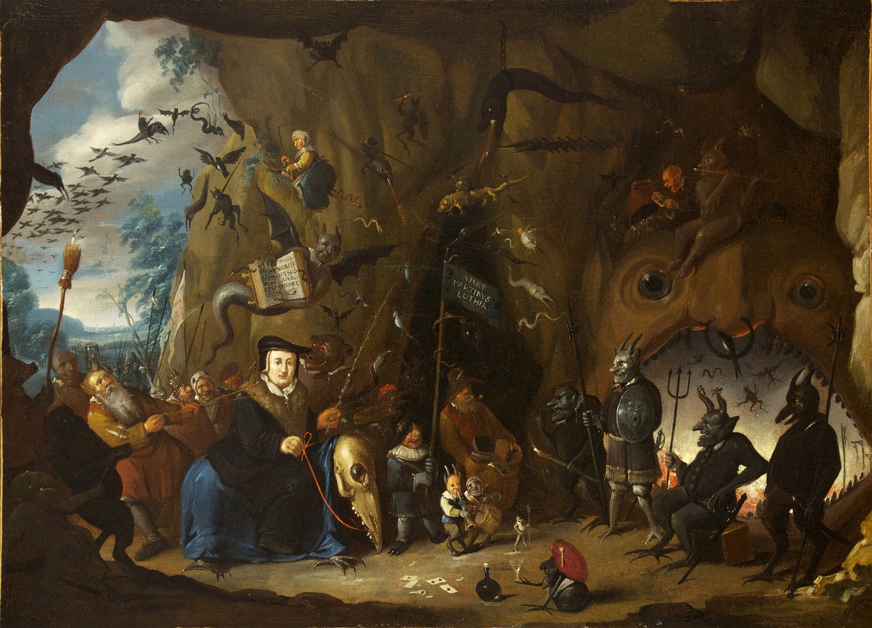 Luther helvetissä tekijältä Egbert van Heemskerk the Younger
