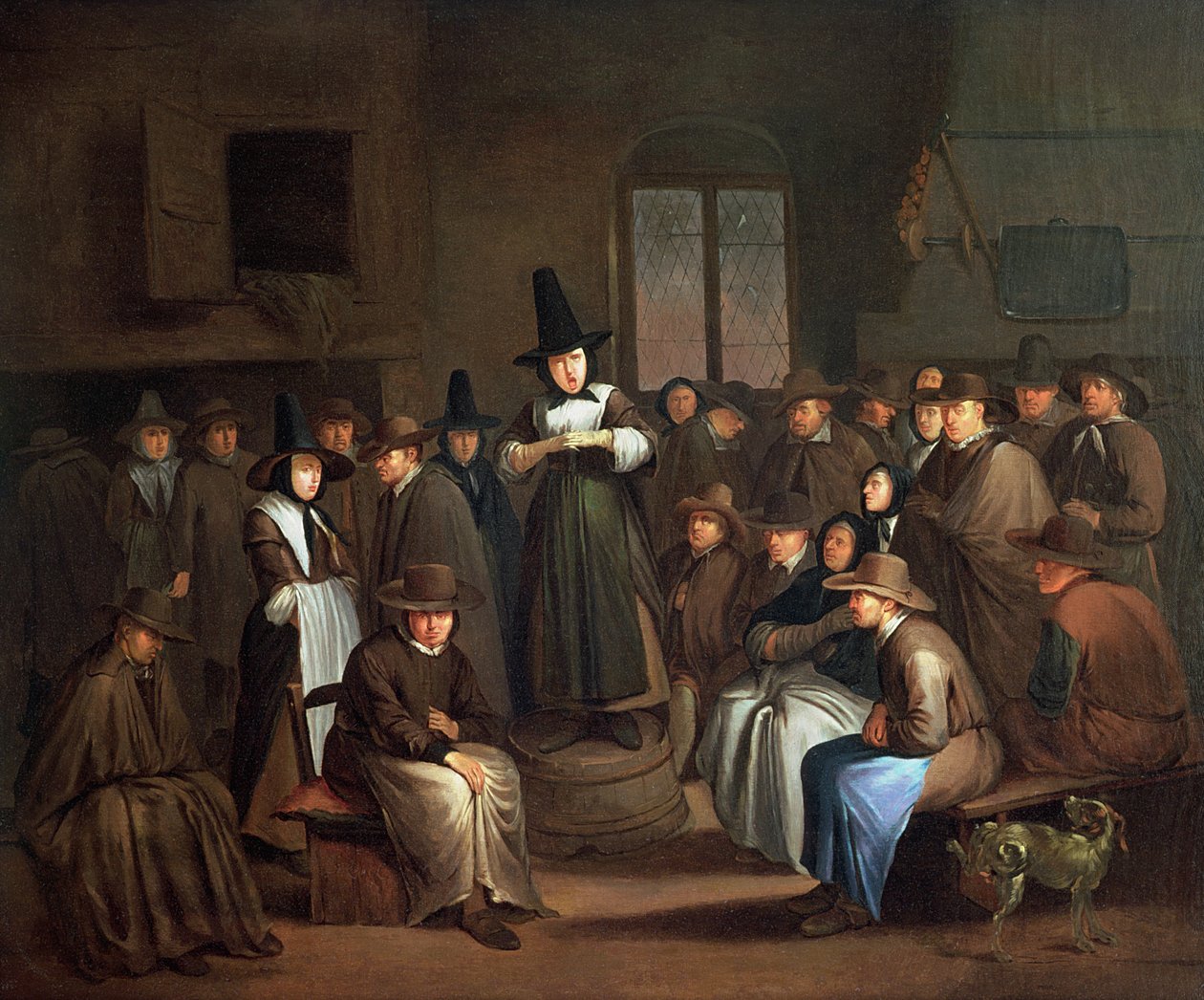 Kveekarien kokous tekijältä Egbert van the Elder Heemskerk