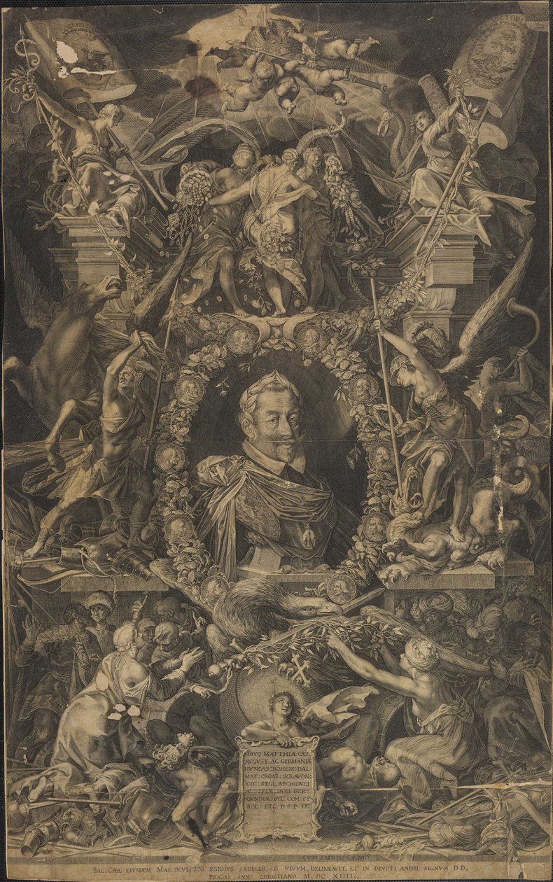 Saksan keisari Matthias Divo Matthiae Caes August. Ac Germaniae tekijältä Aegidius Sadeler or Saedeler