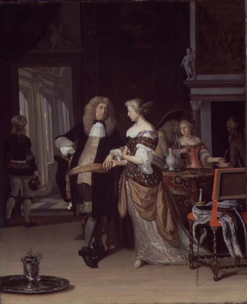 Figuurit sisätiloissa, 1678 tekijältä Eglon van der Neer