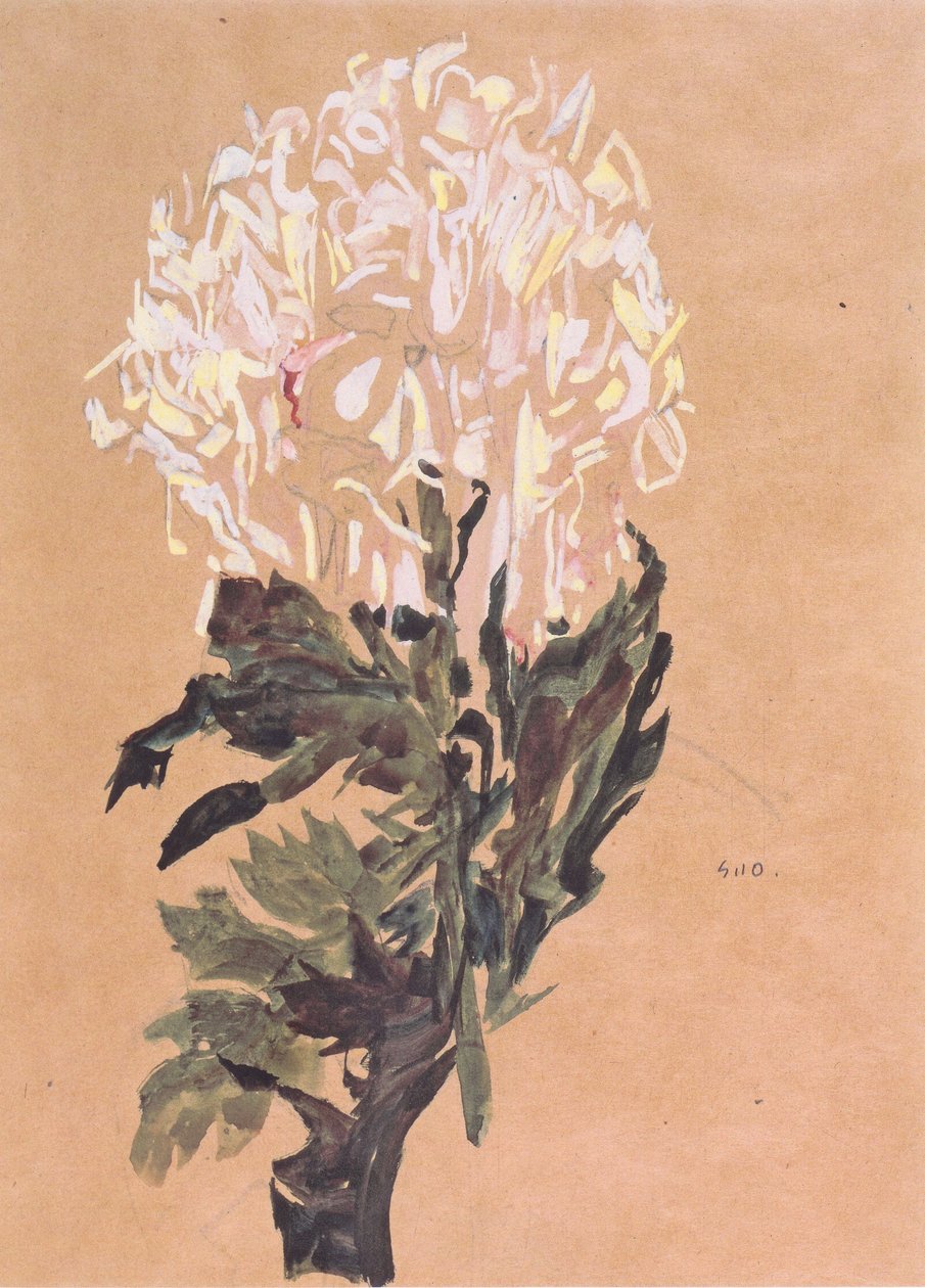 Weie krysanteemi tekijältä Egon Schiele