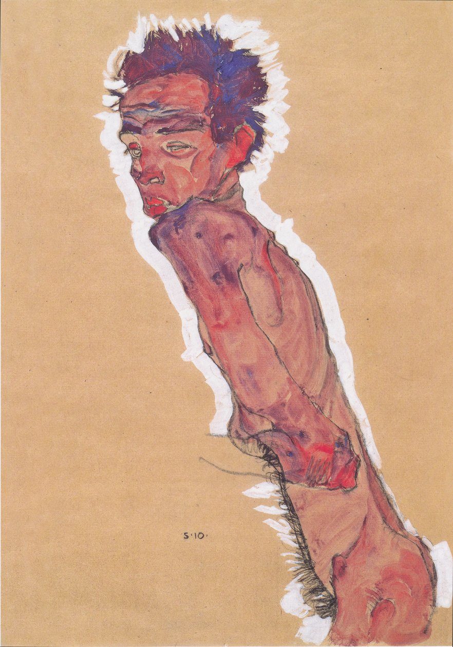 Alaston omakuva tekijältä Egon Schiele