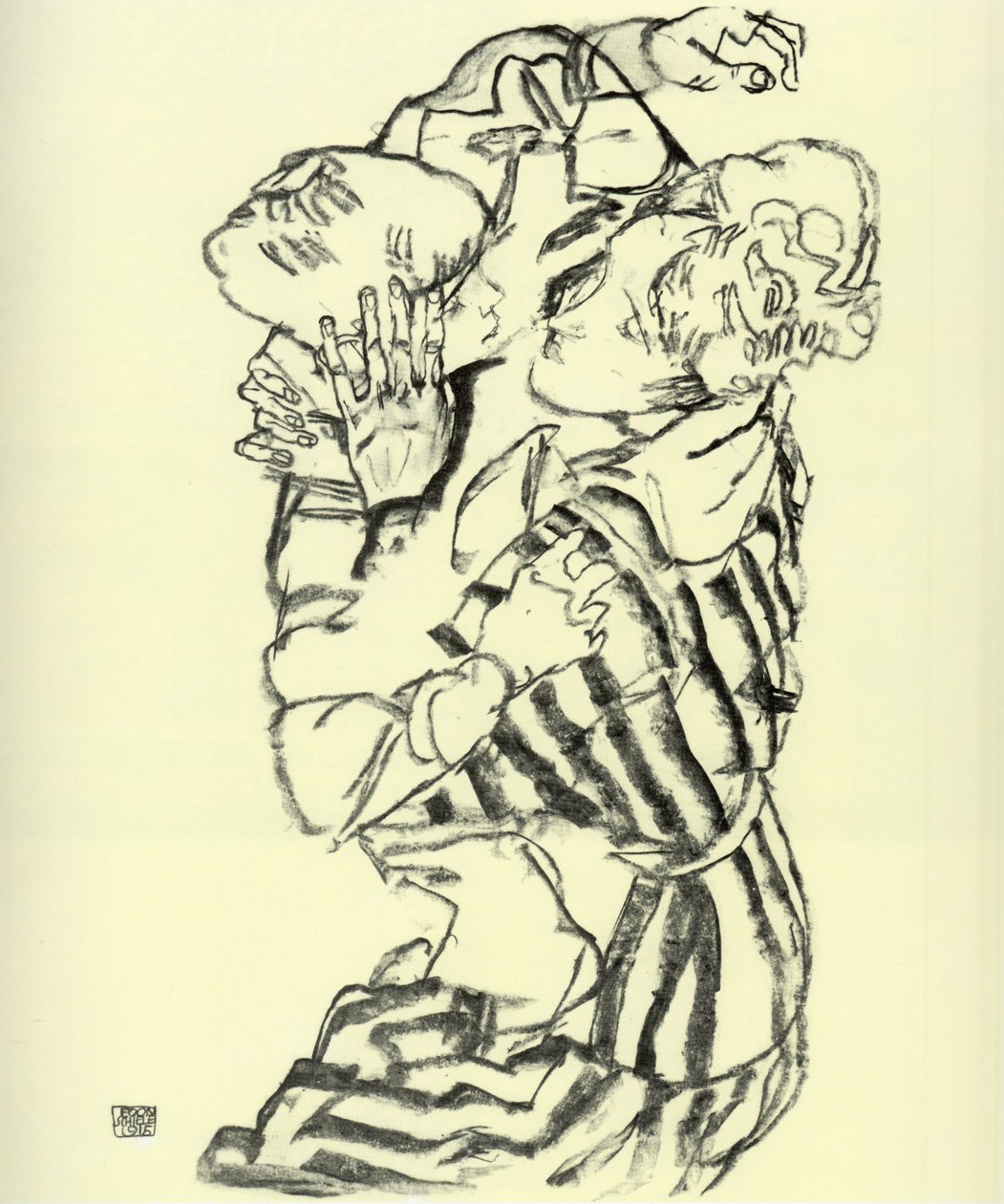 Täti ja veljenpoika tekijältä Egon Schiele