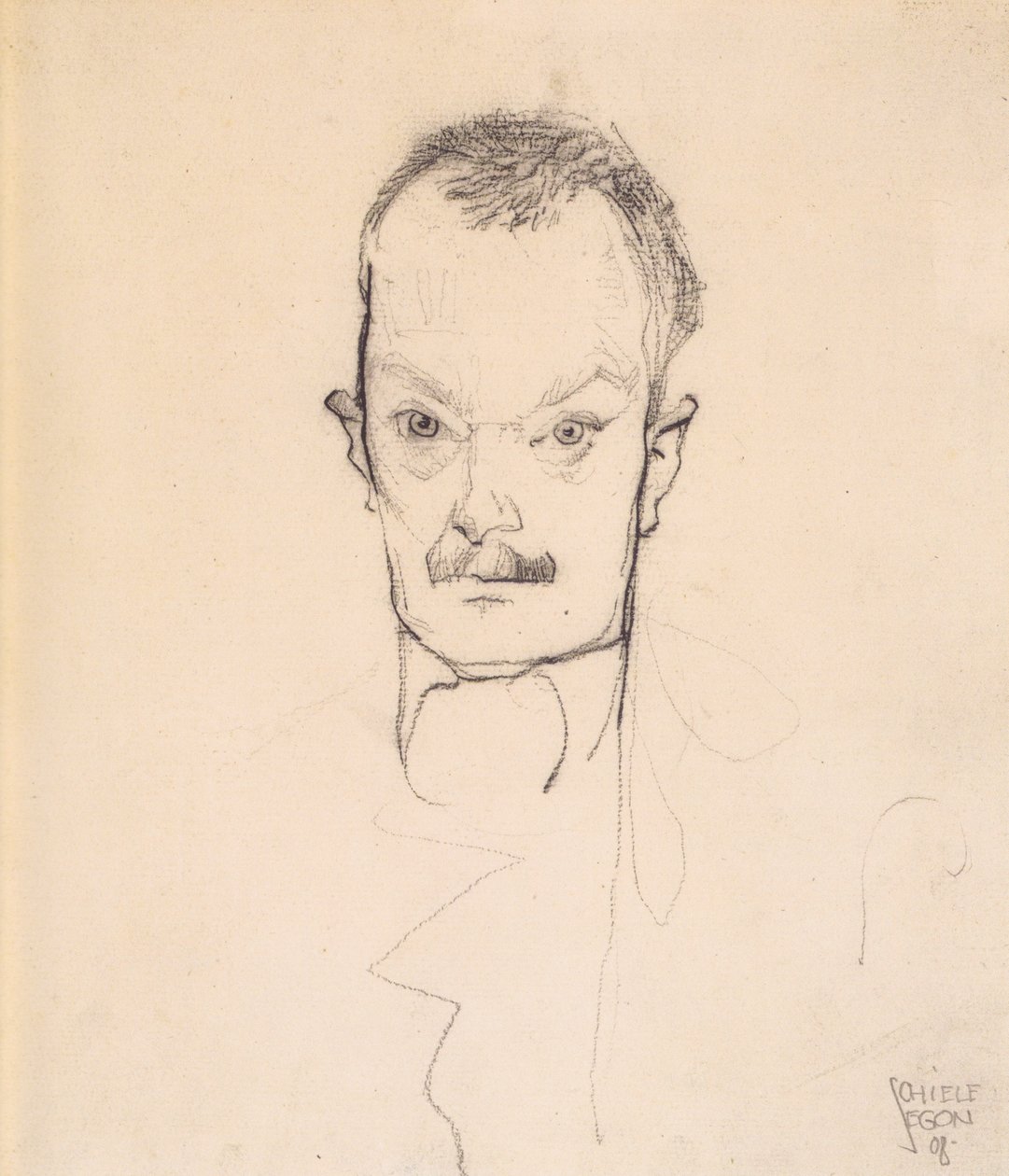 Arthur Roesslerin muotokuva tekijältä Egon Schiele