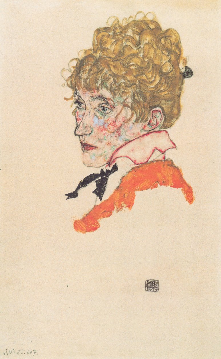 Edith Schielen muotokuva tekijältä Egon Schiele