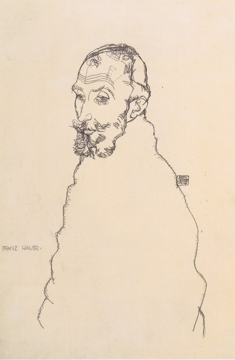 Franz Hauerin muotokuva tekijältä Egon Schiele