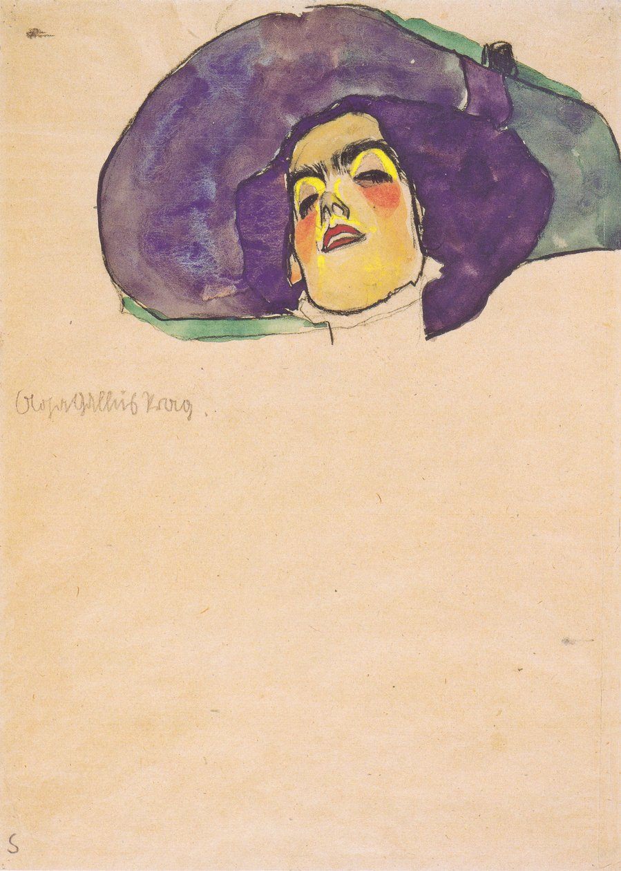 Muotokuva Olga Gallus Prahasta tekijältä Egon Schiele