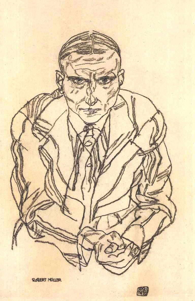 Kirjailija Robert Müller tekijältä Egon Schiele