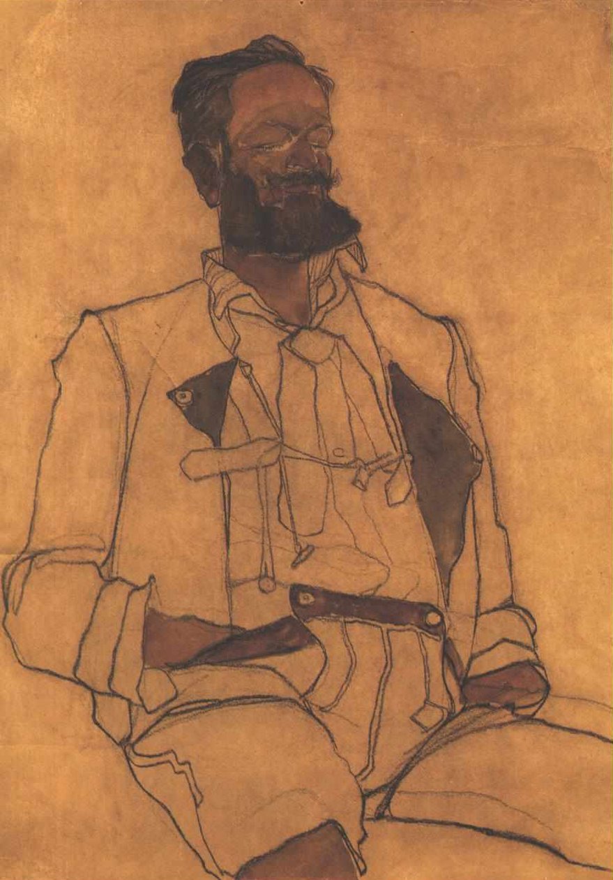 Bildnis eines Herren tekijältä Egon Schiele