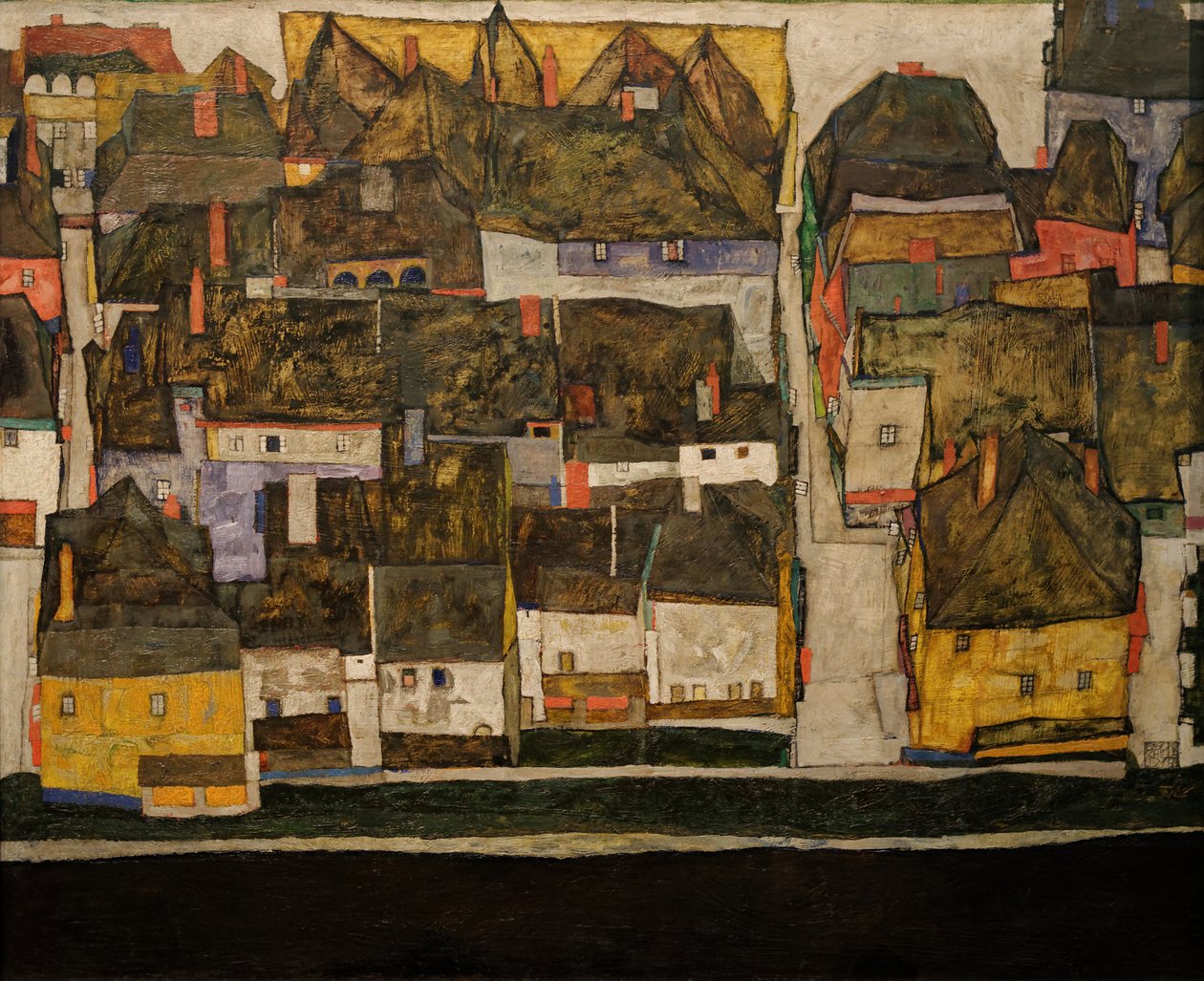 Die kleine Stadt tekijältä Egon Schiele