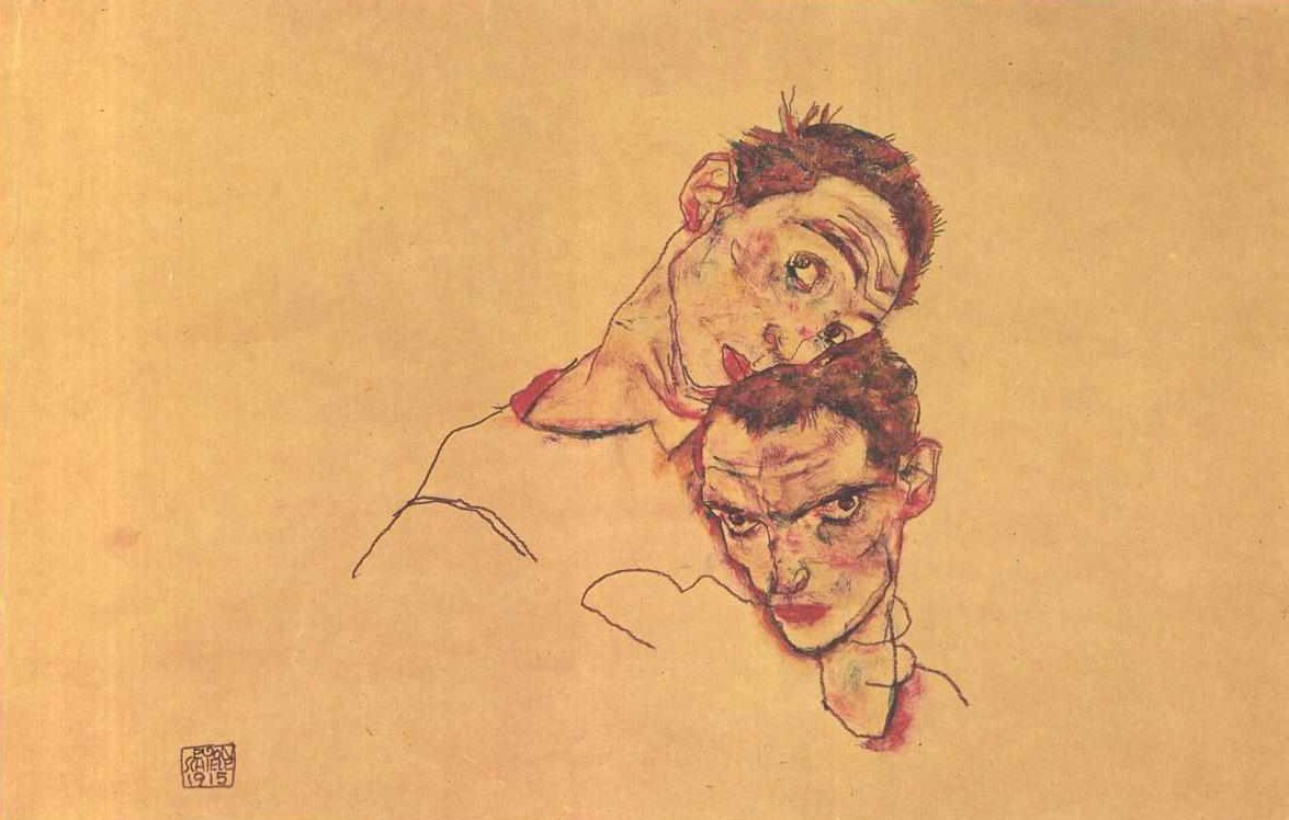 Doppelselbstbildnis tekijältä Egon Schiele