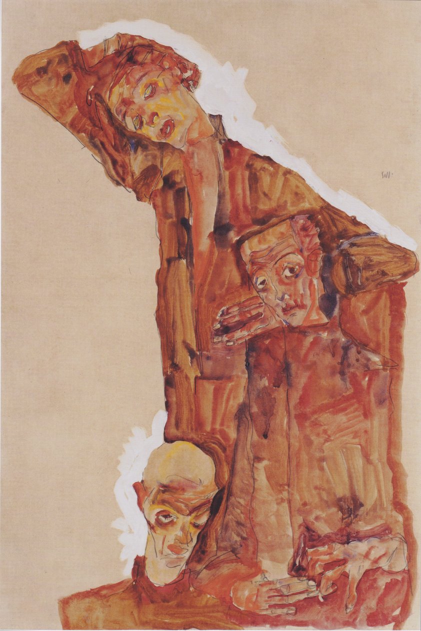 Kolminkertainen itsensä ilmaisu tekijältä Egon Schiele