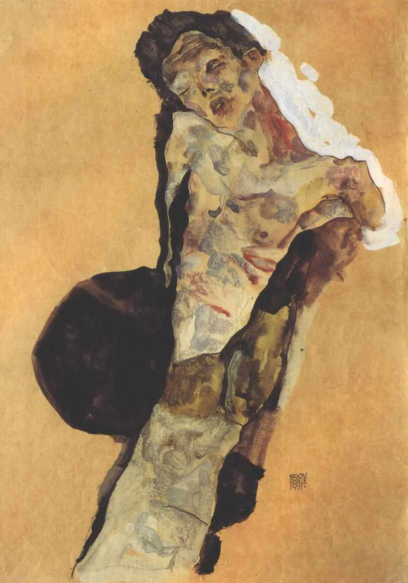 Halbtakt Selbstdarstellung tekijältä Egon Schiele