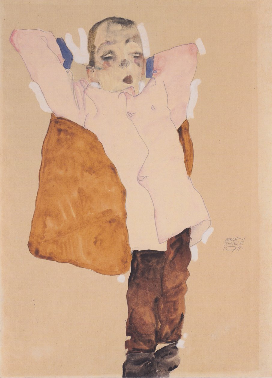 Knabe (pieni) tekijältä Egon Schiele