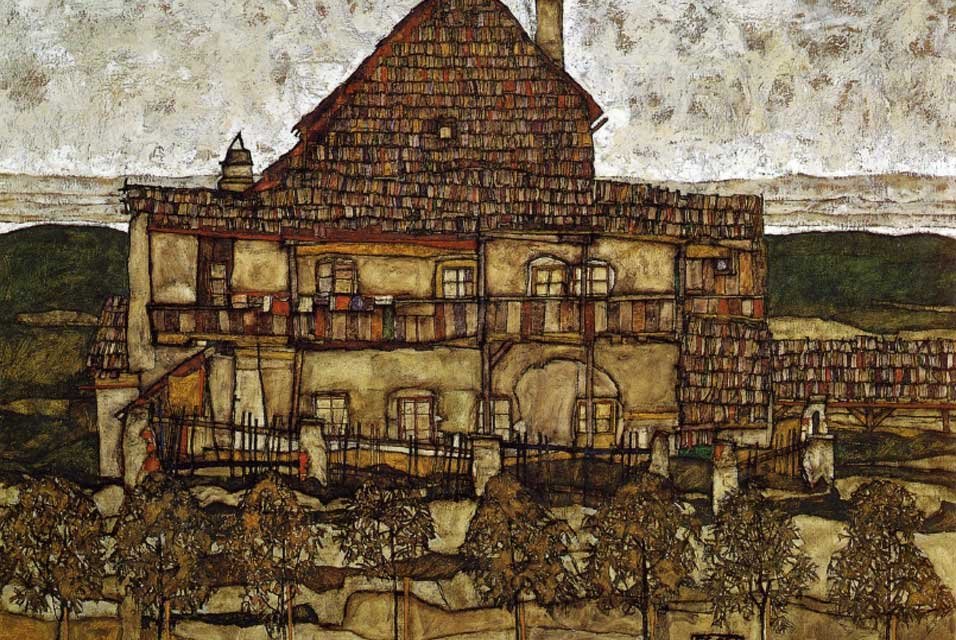 Leopold -museo, Wien. Talo vyöruusu. tekijältä Egon Schiele