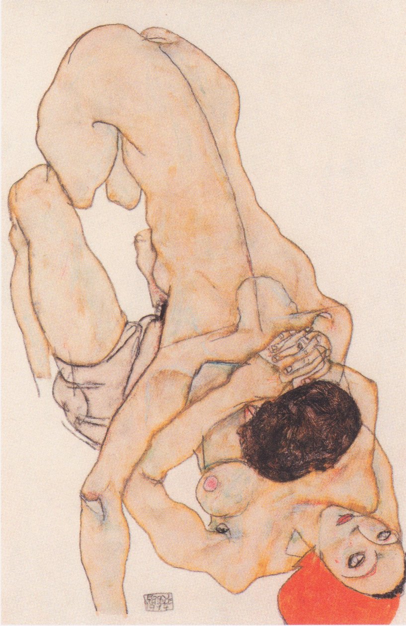 Lesbojen ystävät tekijältä Egon Schiele