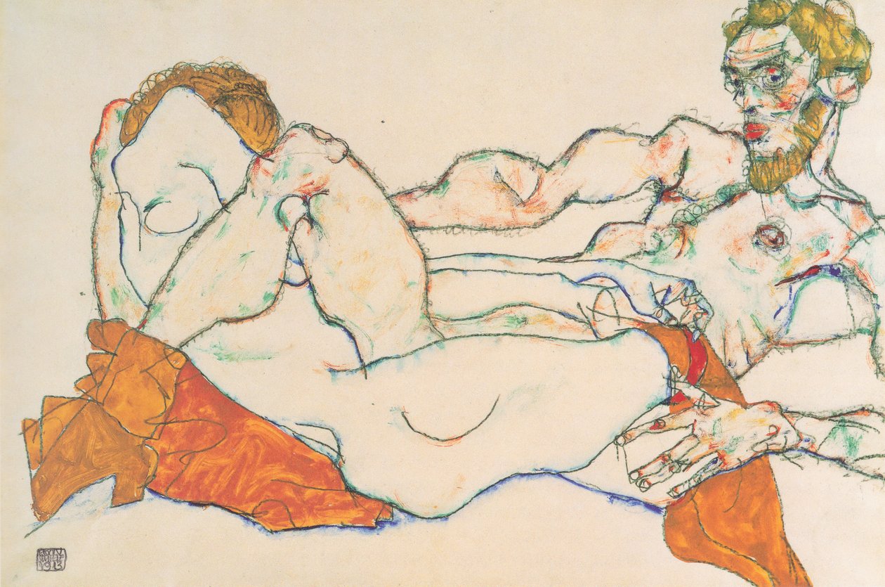 Rakastajat tekijältä Egon Schiele