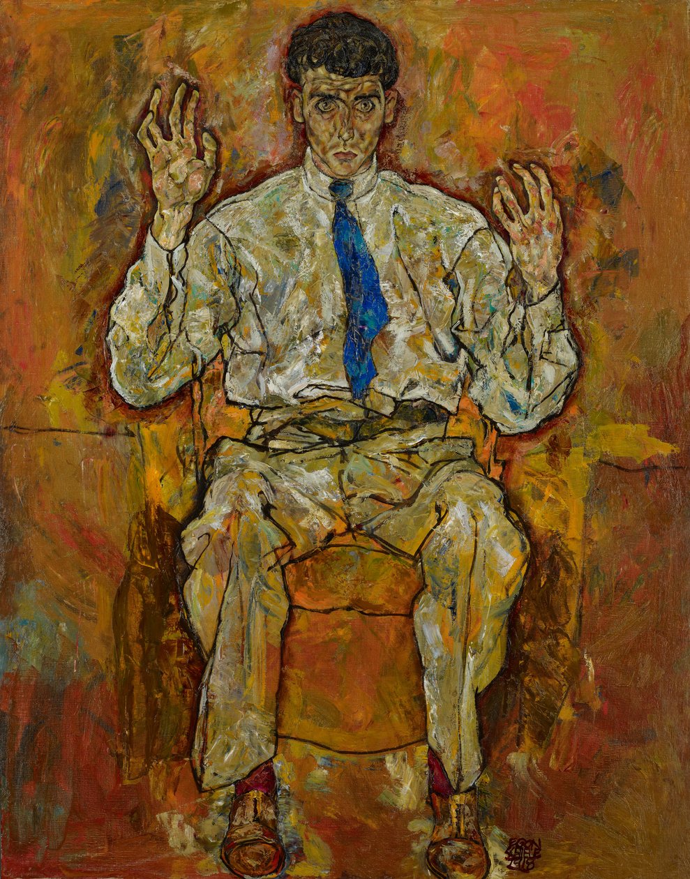 Paris von Güterslohin muotokuva, 1918 tekijältä Egon Schiele