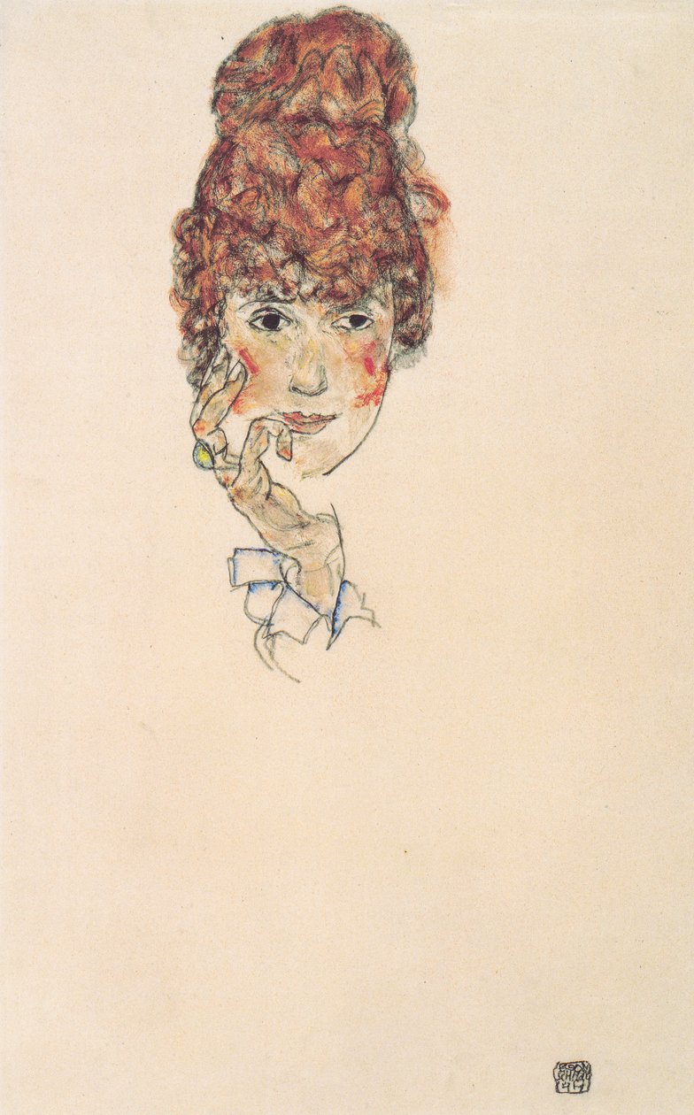 Edith Schielen muotokuva tekijältä Egon Schiele