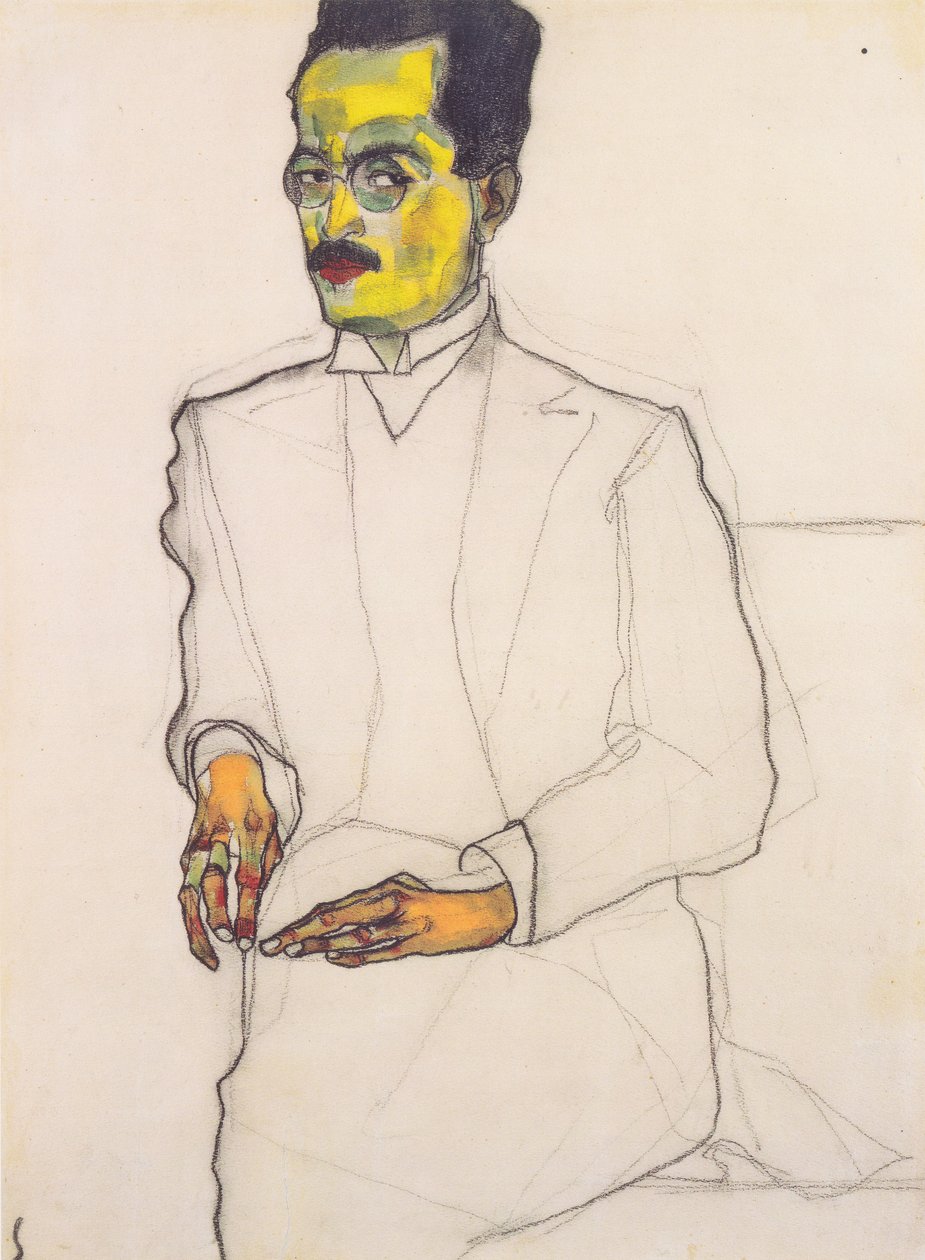 Muotokuva herrasmiehestä tekijältä Egon Schiele