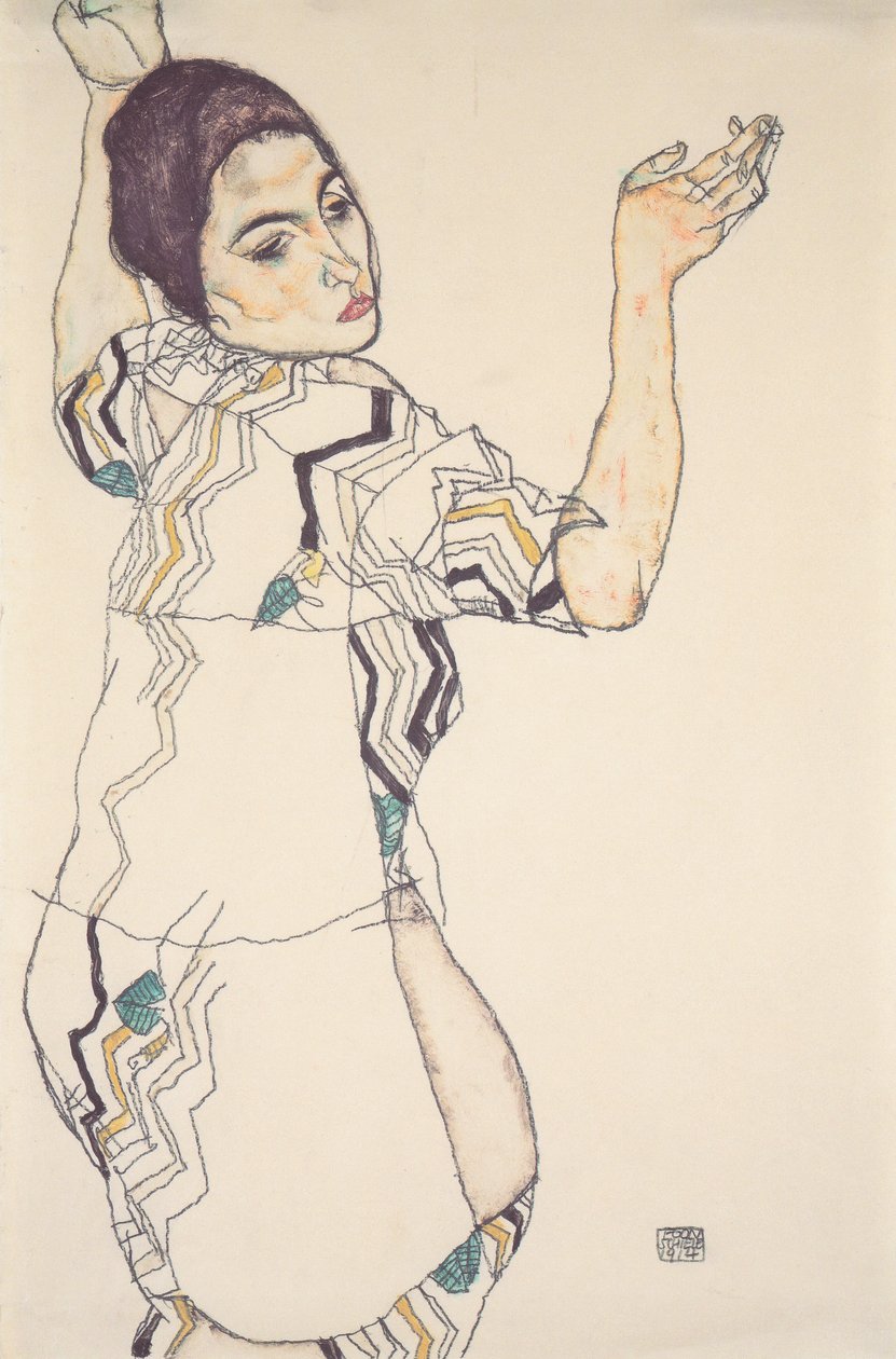 Muotokuva Friederike Maria Beeristä tekijältä Egon Schiele