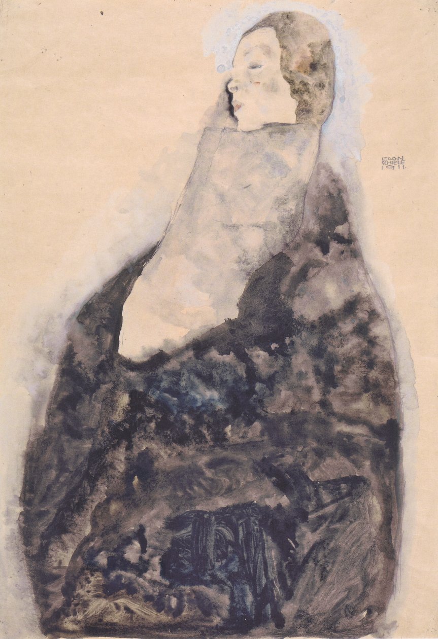 Nukkumassa tekijältä Egon Schiele