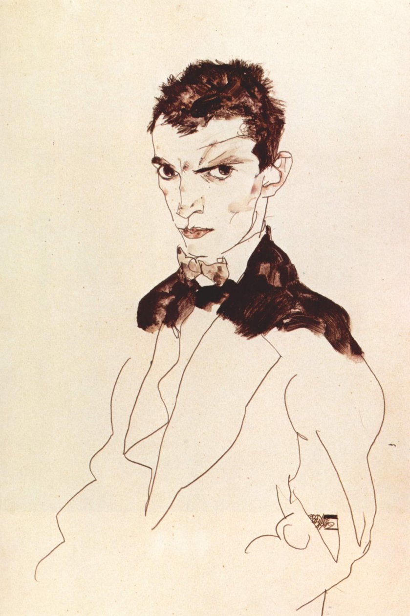 Omakuva tekijältä Egon Schiele