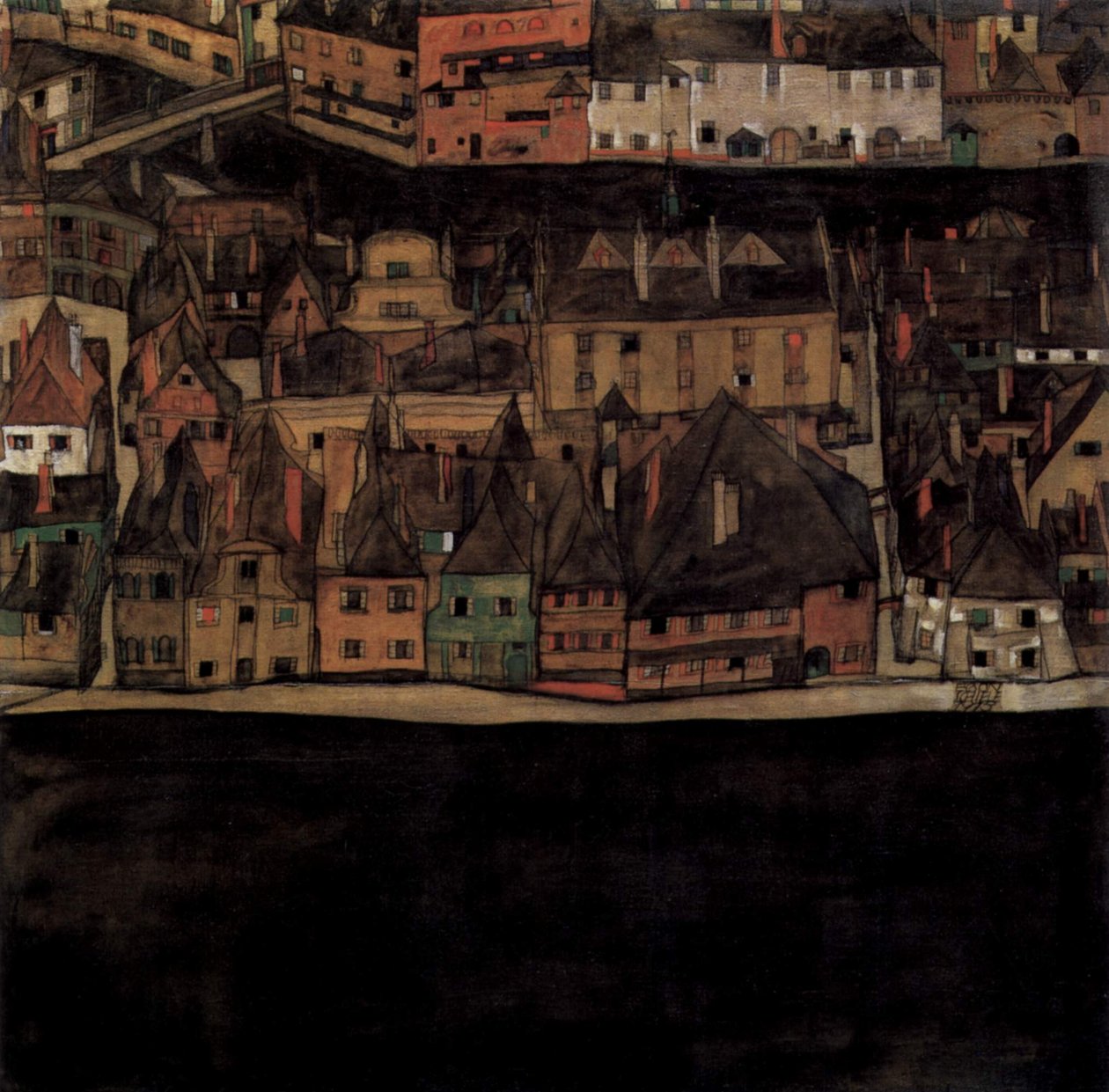 Pikkukaupunki tekijältä Egon Schiele