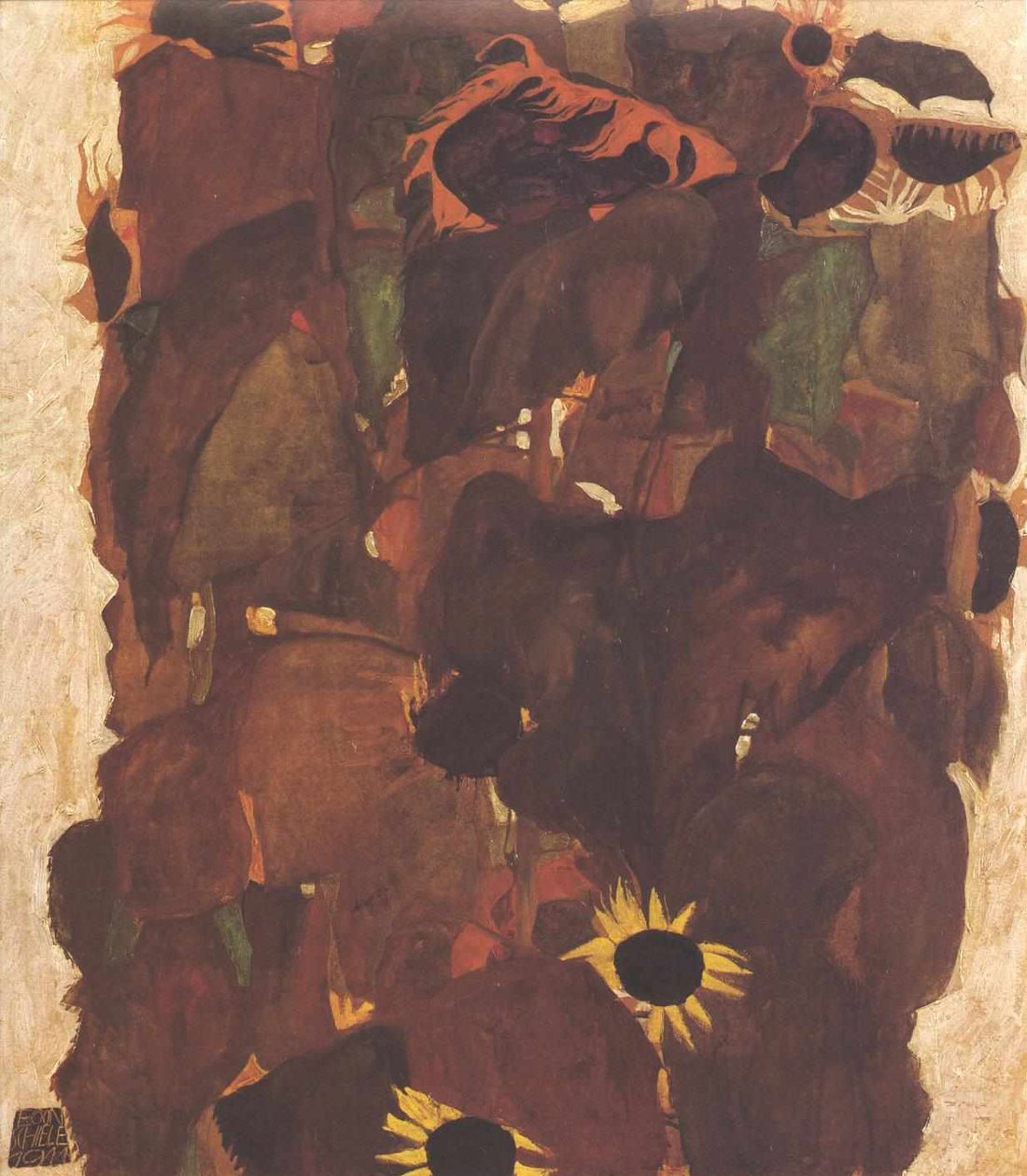 Sonnenblumen tekijältä Egon Schiele