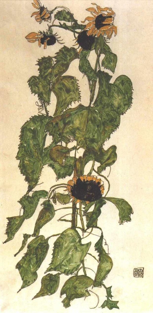 Sonnenblumen tekijältä Egon Schiele