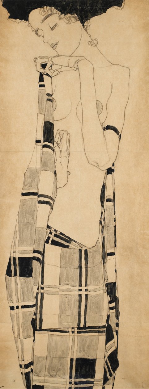 Seisova tyttö tekijältä Egon Schiele