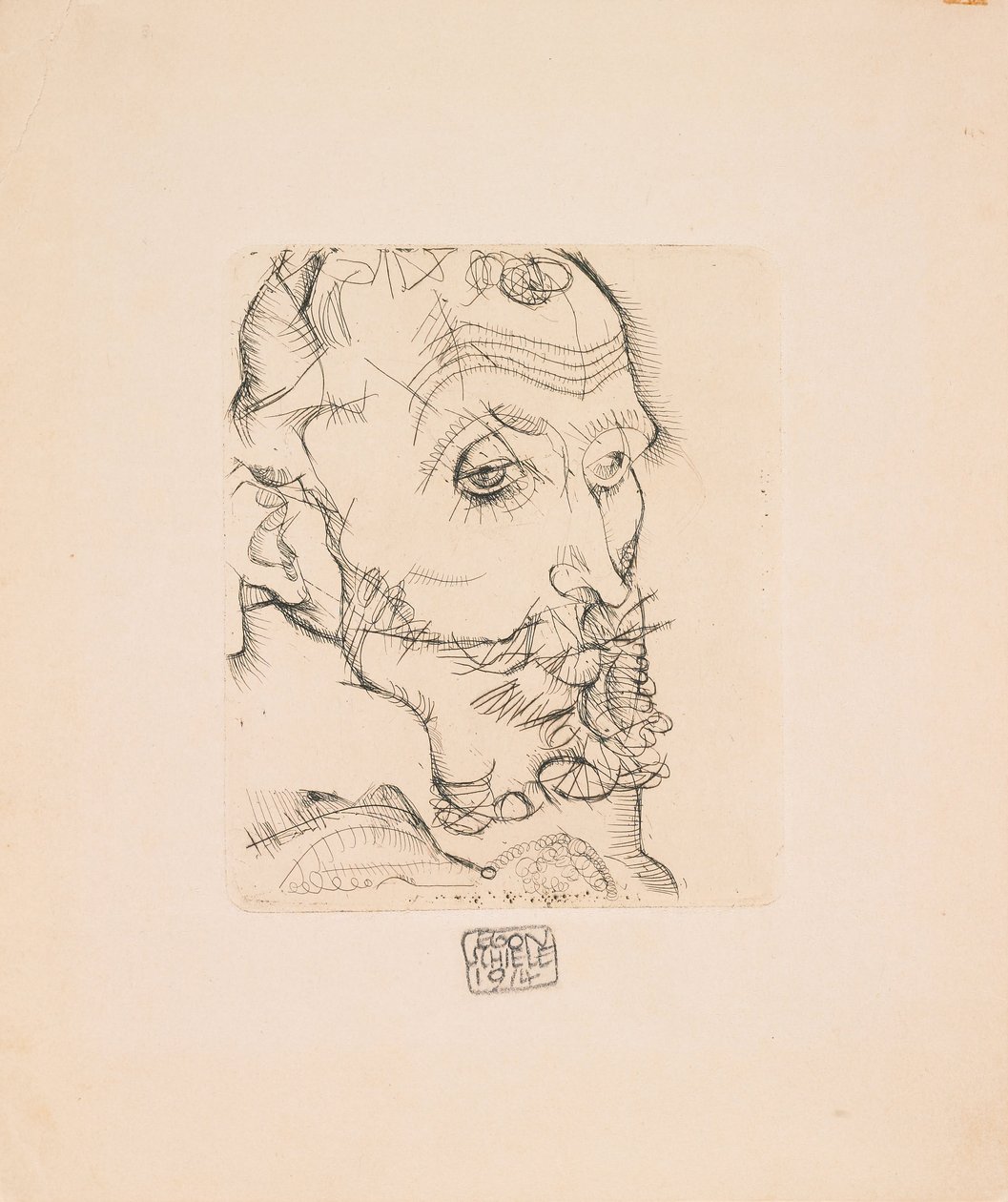 Franz Hauerin muotokuva tekijältä Egon Schiele