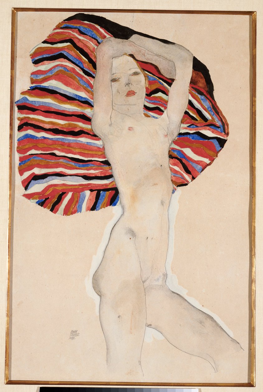 Toimi värillistä materiaalia vastaan, 1911 tekijältä Egon Schiele