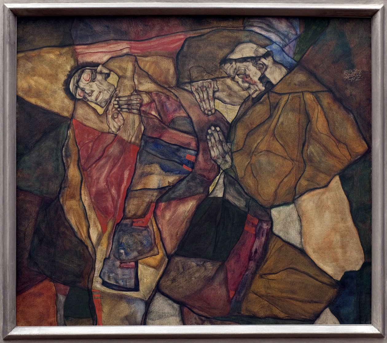 Tuska. Egon Schielen (1890-1918) maalaus, öljy kankaalle 1912. Itävaltalainen taide, 1900-luku. Neue Pinakothek, München (Saksa). tekijältä Egon Schiele