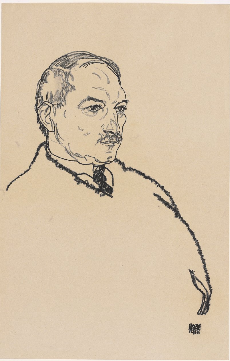 August Lederer, 1918 tekijältä Egon Schiele