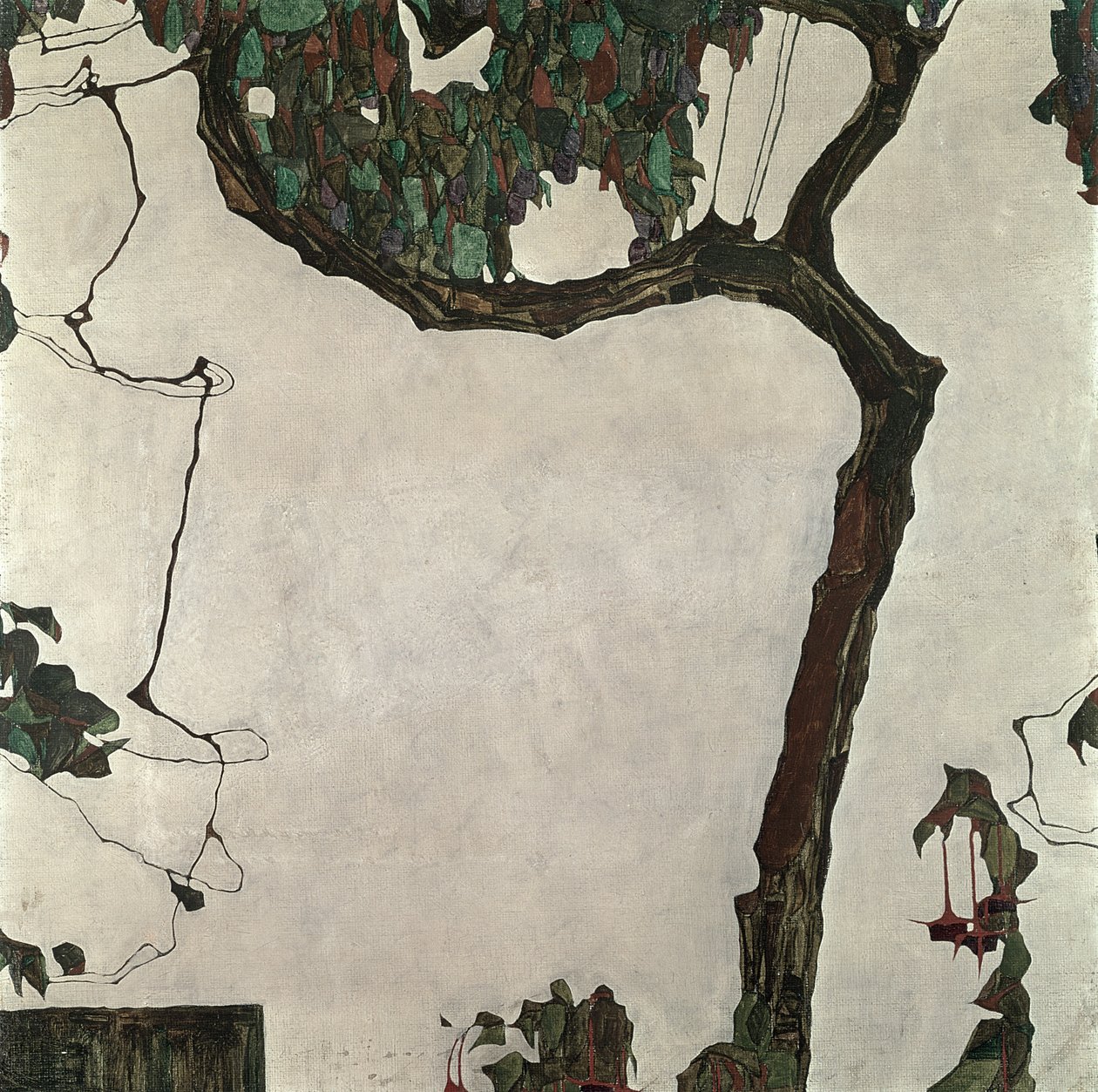 Syksyn puu, 1909 tekijältä Egon Schiele
