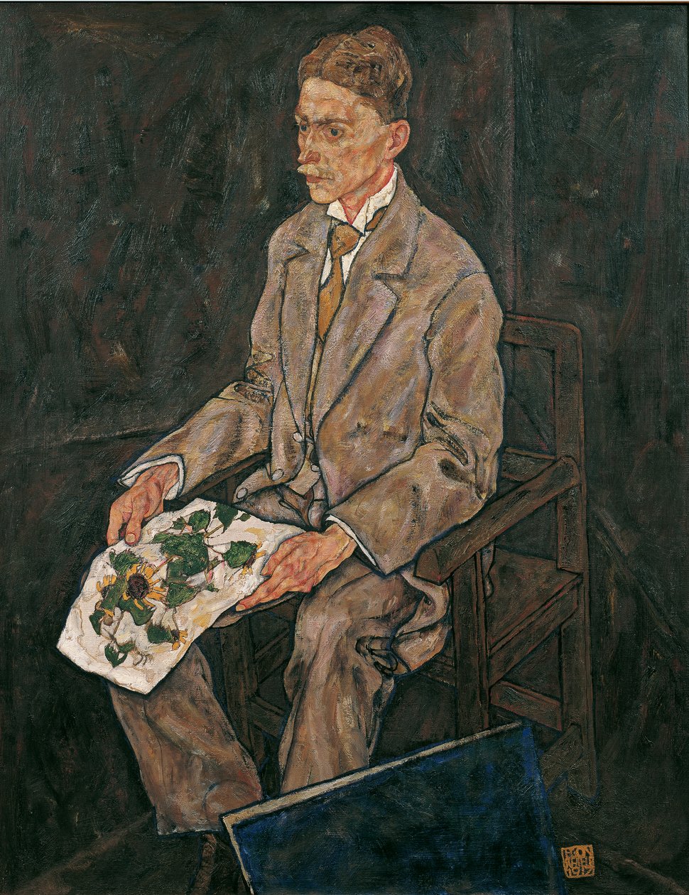 muotokuva dr Franz Martin Haberditzl tekijältä Egon Schiele