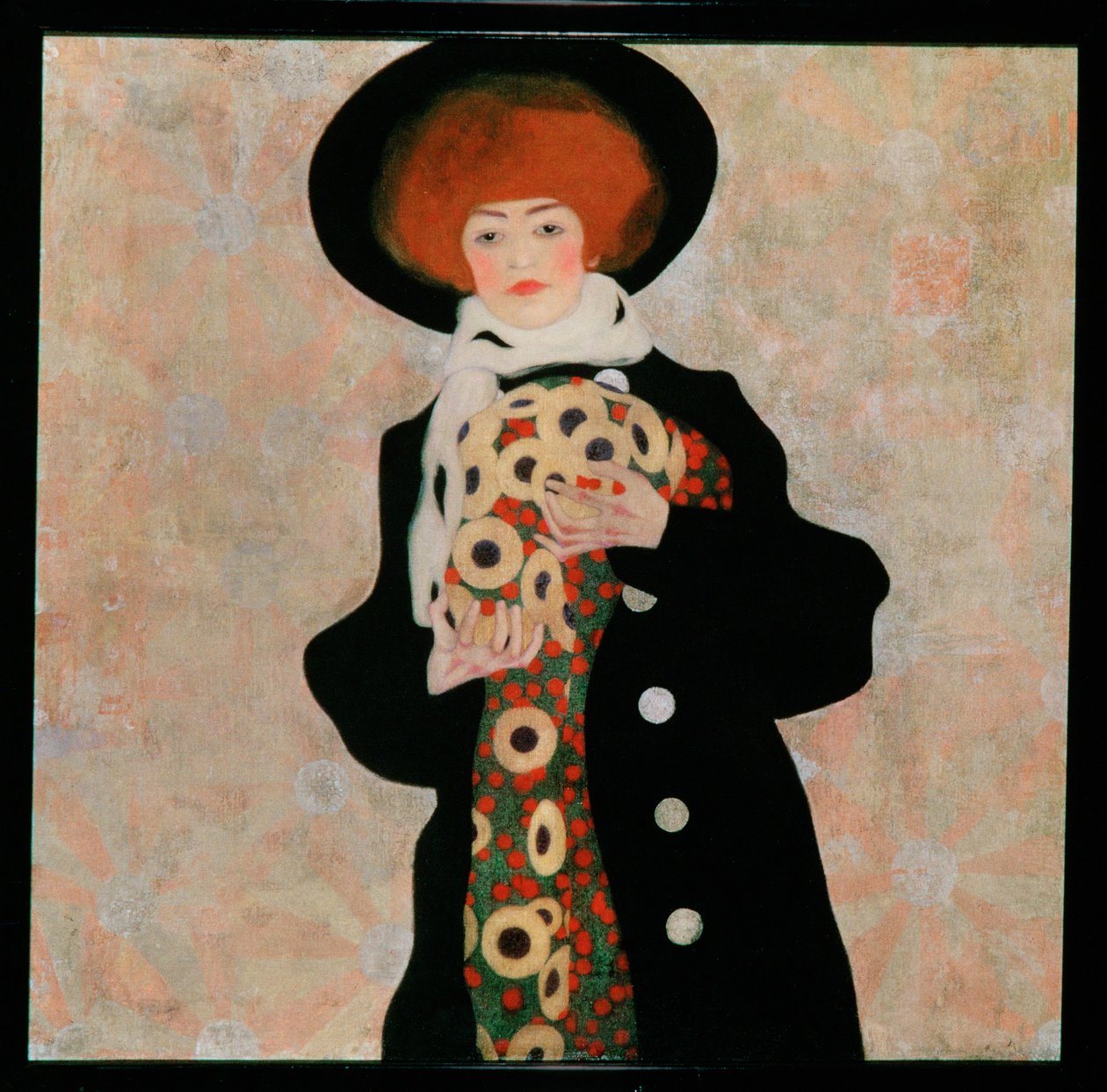 Bildnis einer Frau mit schwarzem Hut [Portrait of a ... tekijältä Egon Schiele