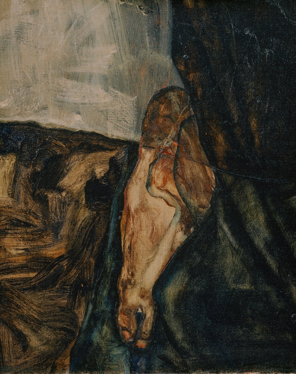 Die Eremiten (öljy kankaalle) tekijältä Egon Schiele