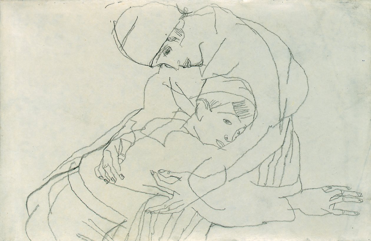 Syleily, 1914 tekijältä Egon Schiele