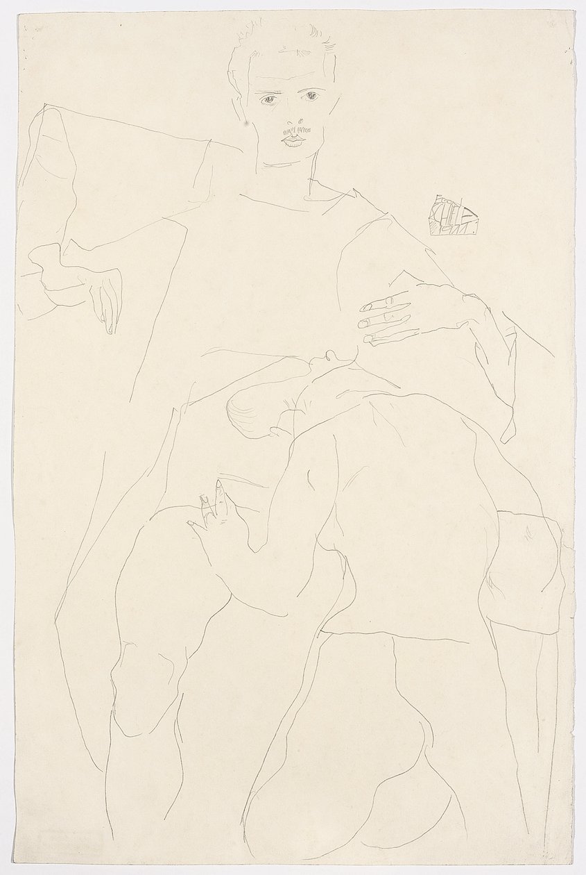 Eroottinen kohtaus tekijältä Egon Schiele