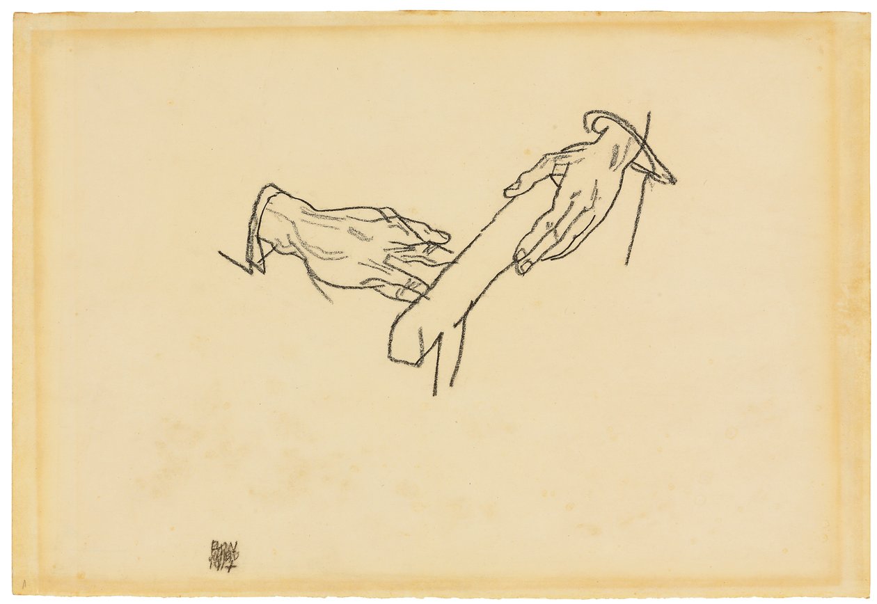 Käsityö, Dr. Viktor Ritter von Bauer, 1917 tekijältä Egon Schiele