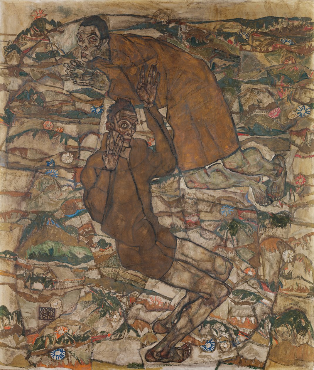 Levitation The Blind II, 1915 tekijältä Egon Schiele