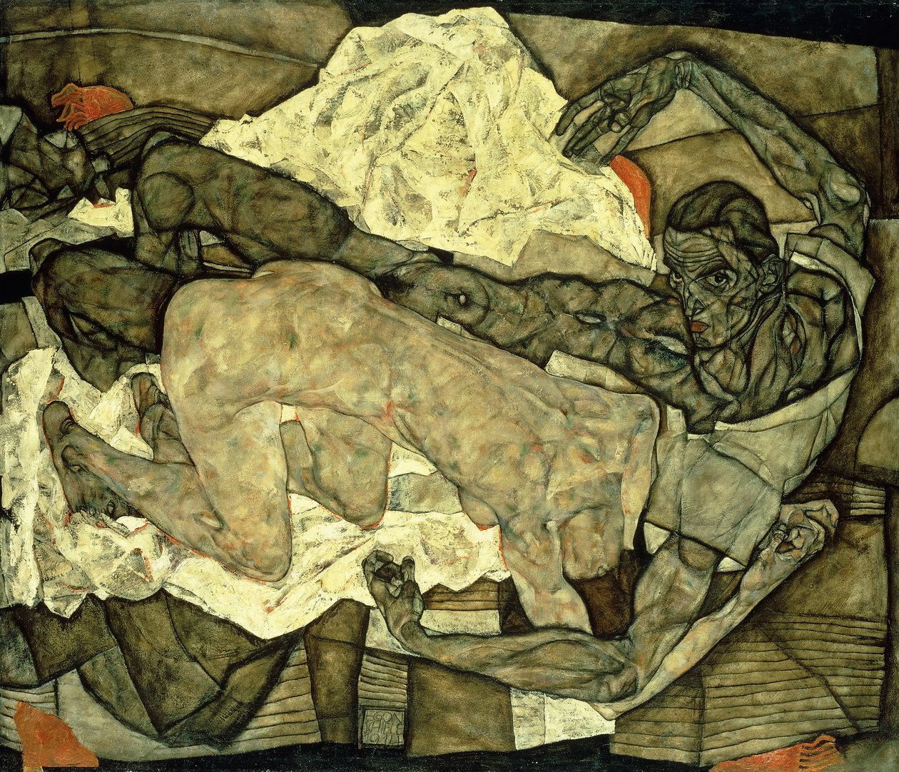 Rakastavaiset tekijältä Egon Schiele