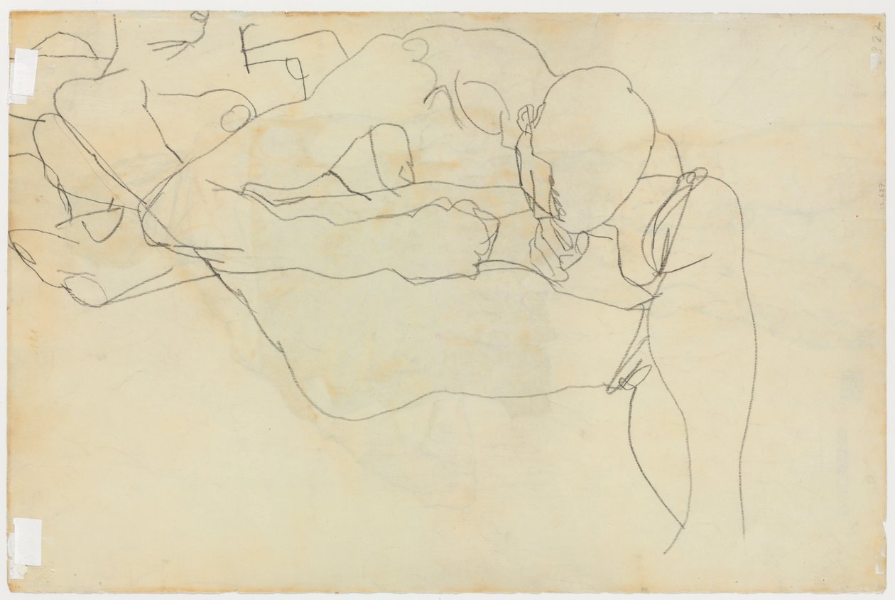 Rakastajat, 1913 tekijältä Egon Schiele