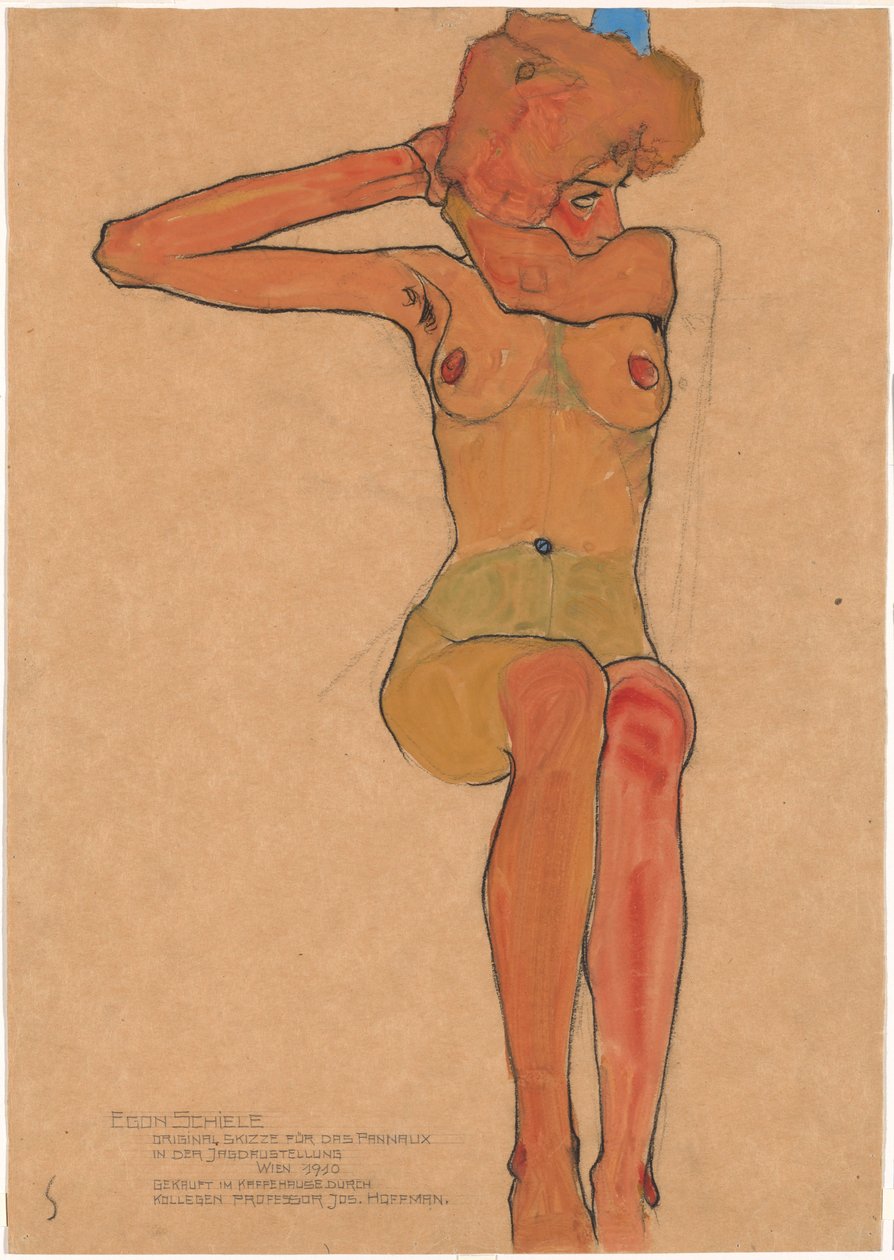 Mädchenakt (Gertrude) tekijältä Egon Schiele