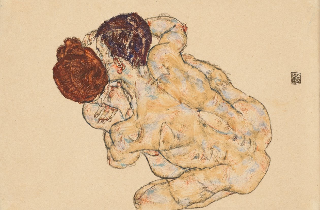 Mies ja nainen tekijältä Egon Schiele